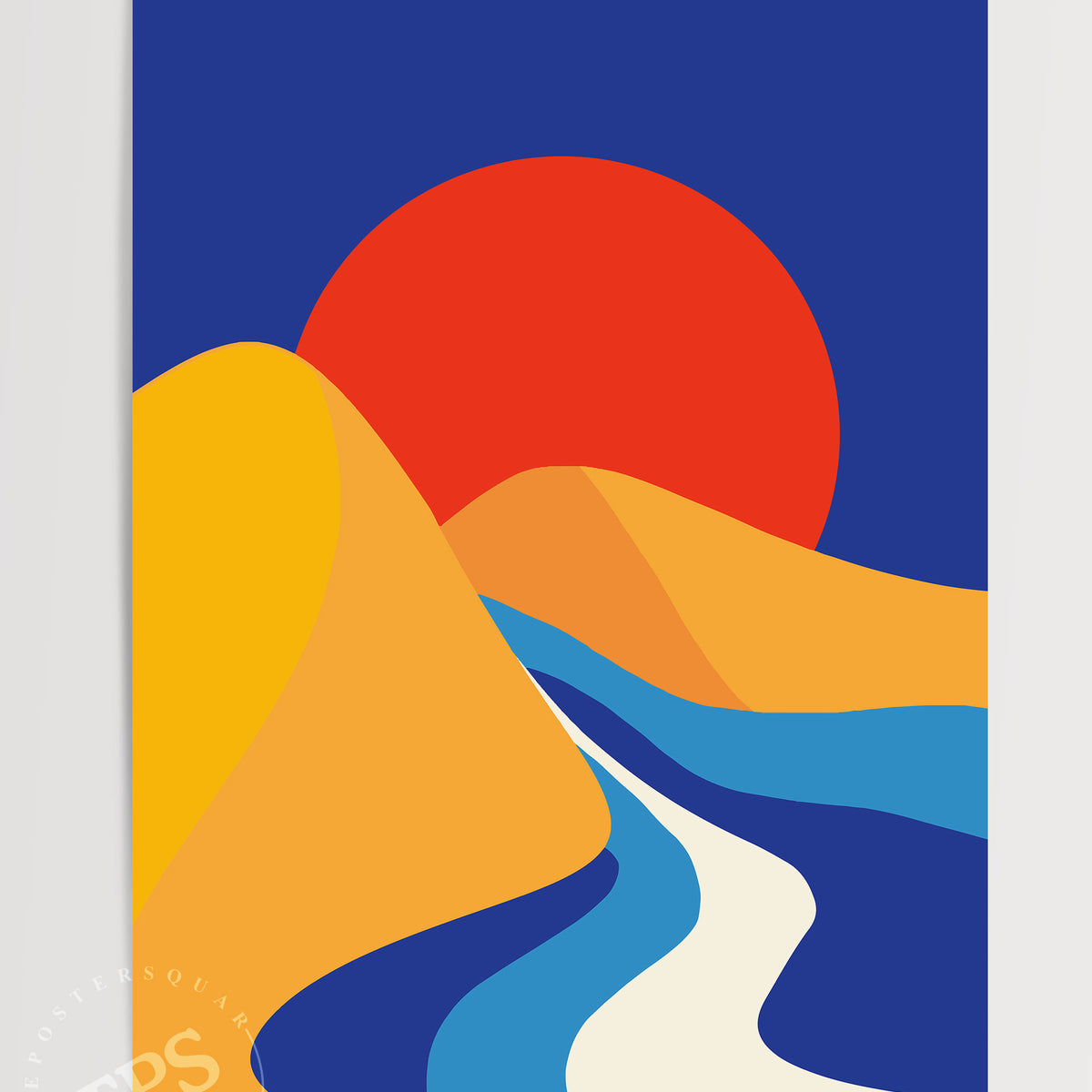 Ruby Sunset N1 - Art Print – The Poster Square