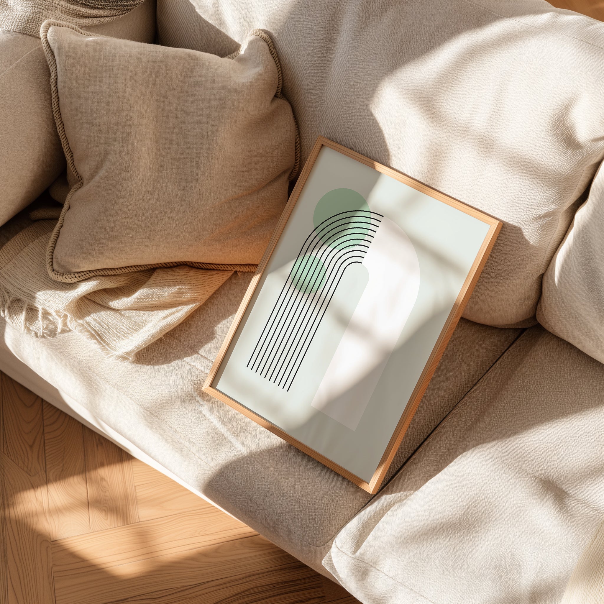 Green Minimalist Series No.2-psoter-wall_art-decor-The Poster Square