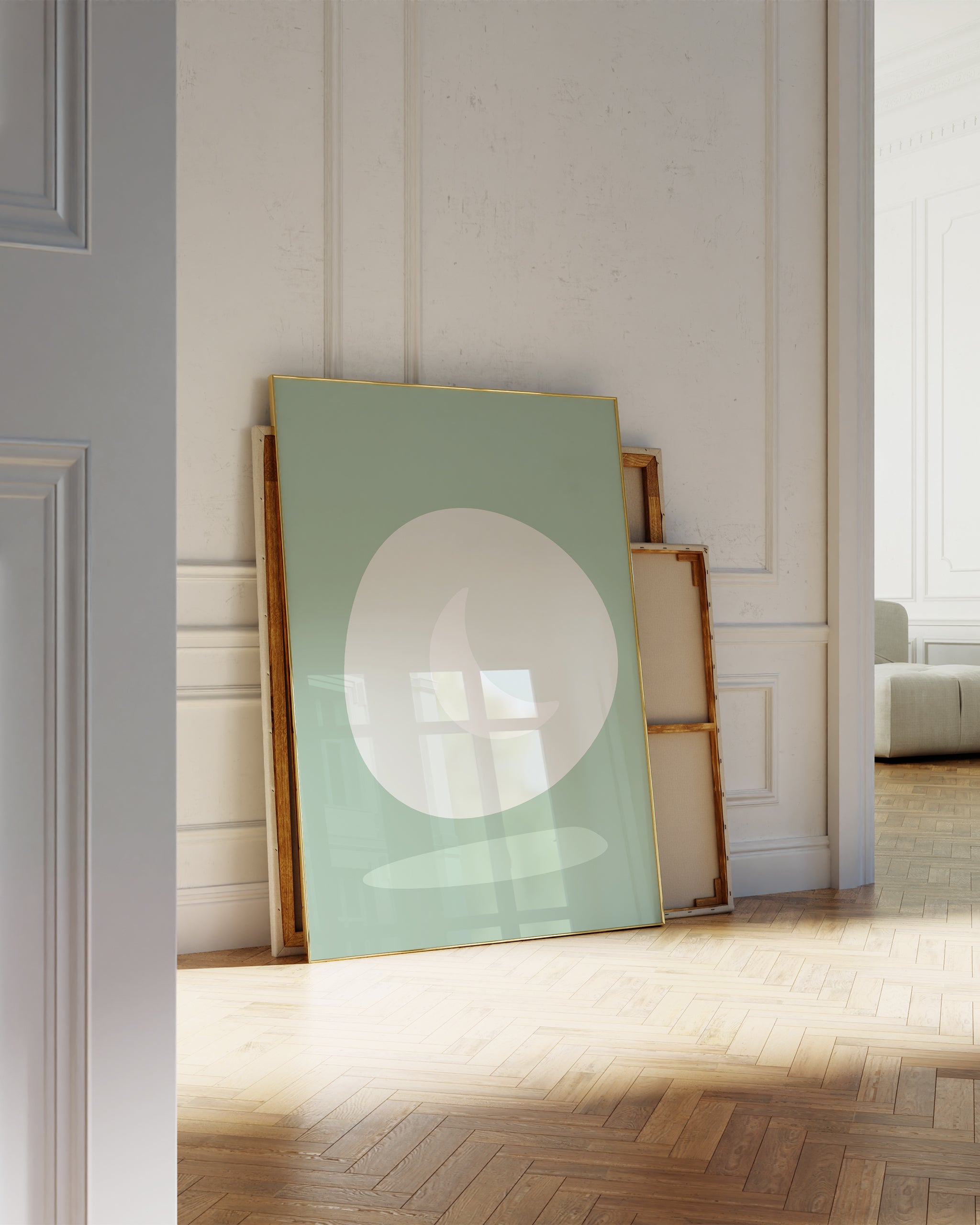 Green Minimalist Series No.3-psoter-wall_art-decor-The Poster Square