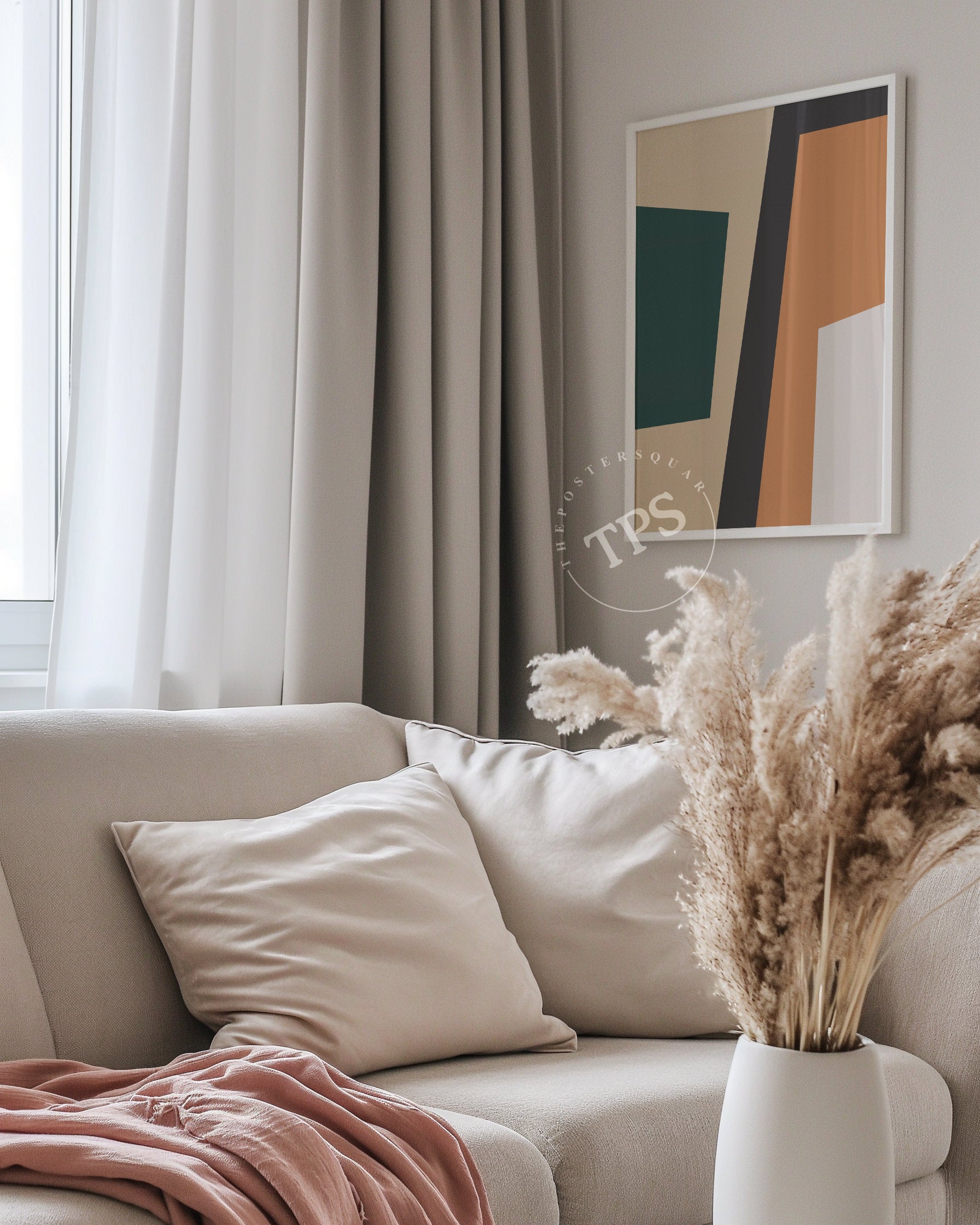 Geometric Intersection N1 The Poster Square