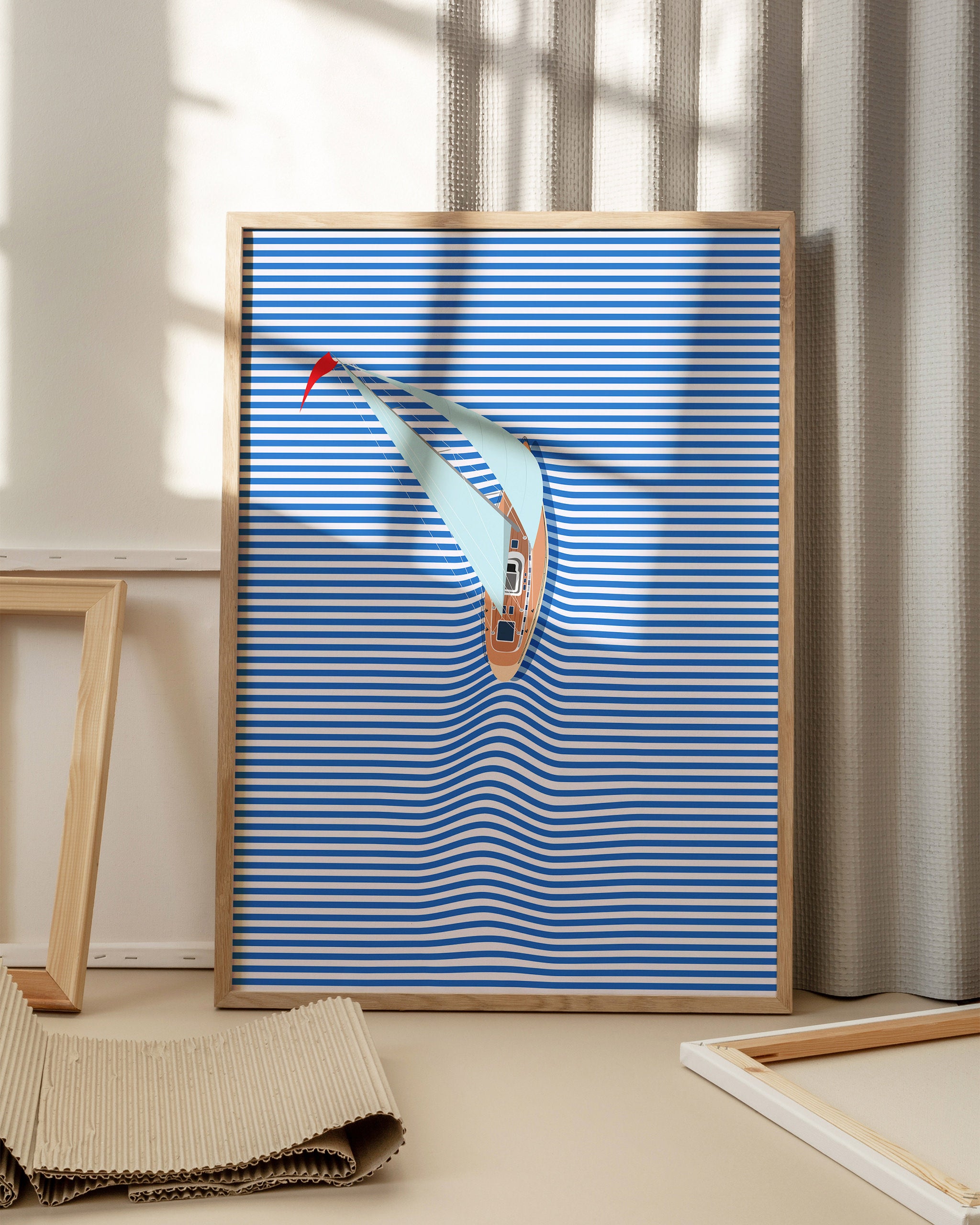 Sailor's Stripe No.2-psoter-wall_art-decor-The Poster Square