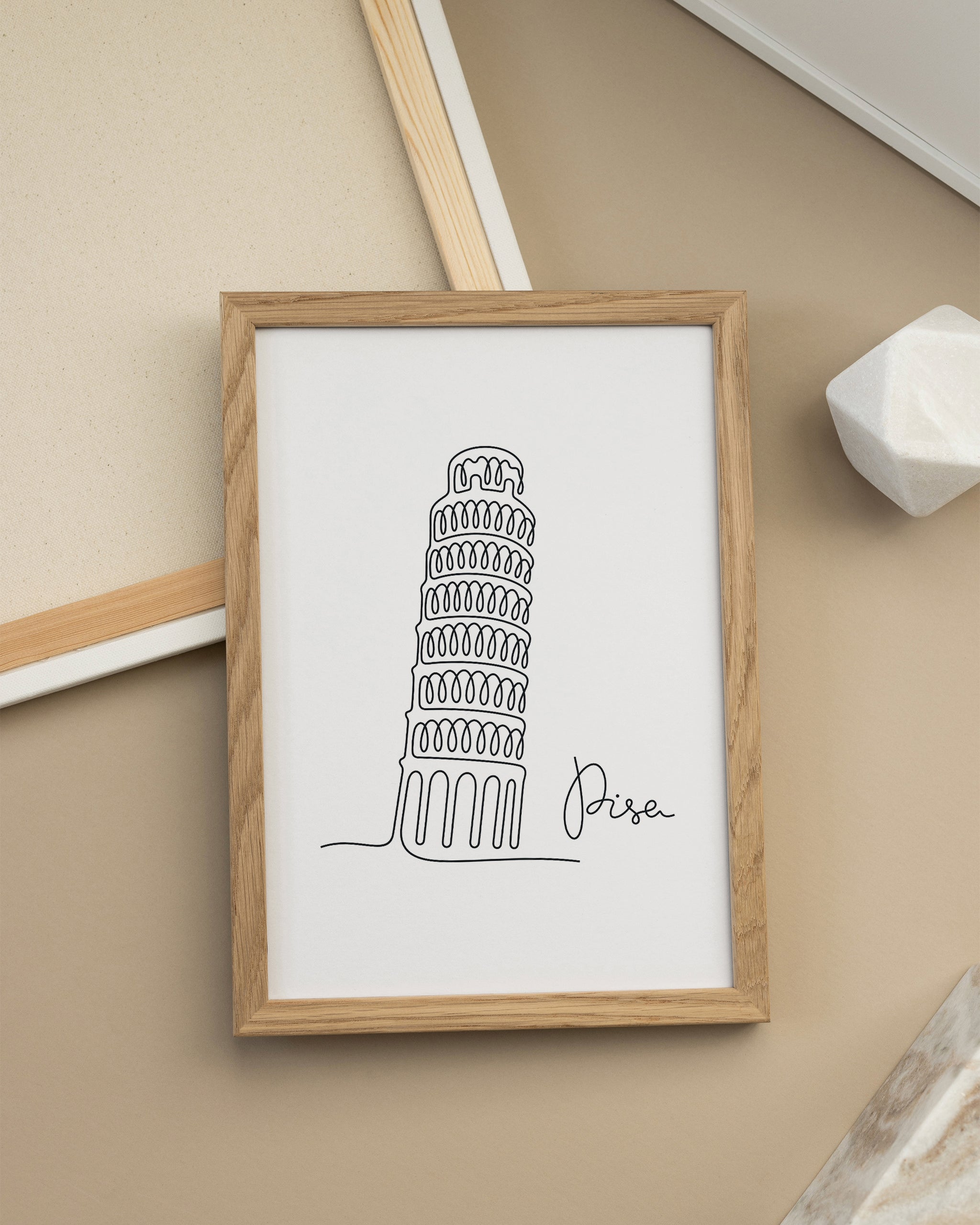 Pisa Leaning Tower-psoter-wall_art-decor-The Poster Square