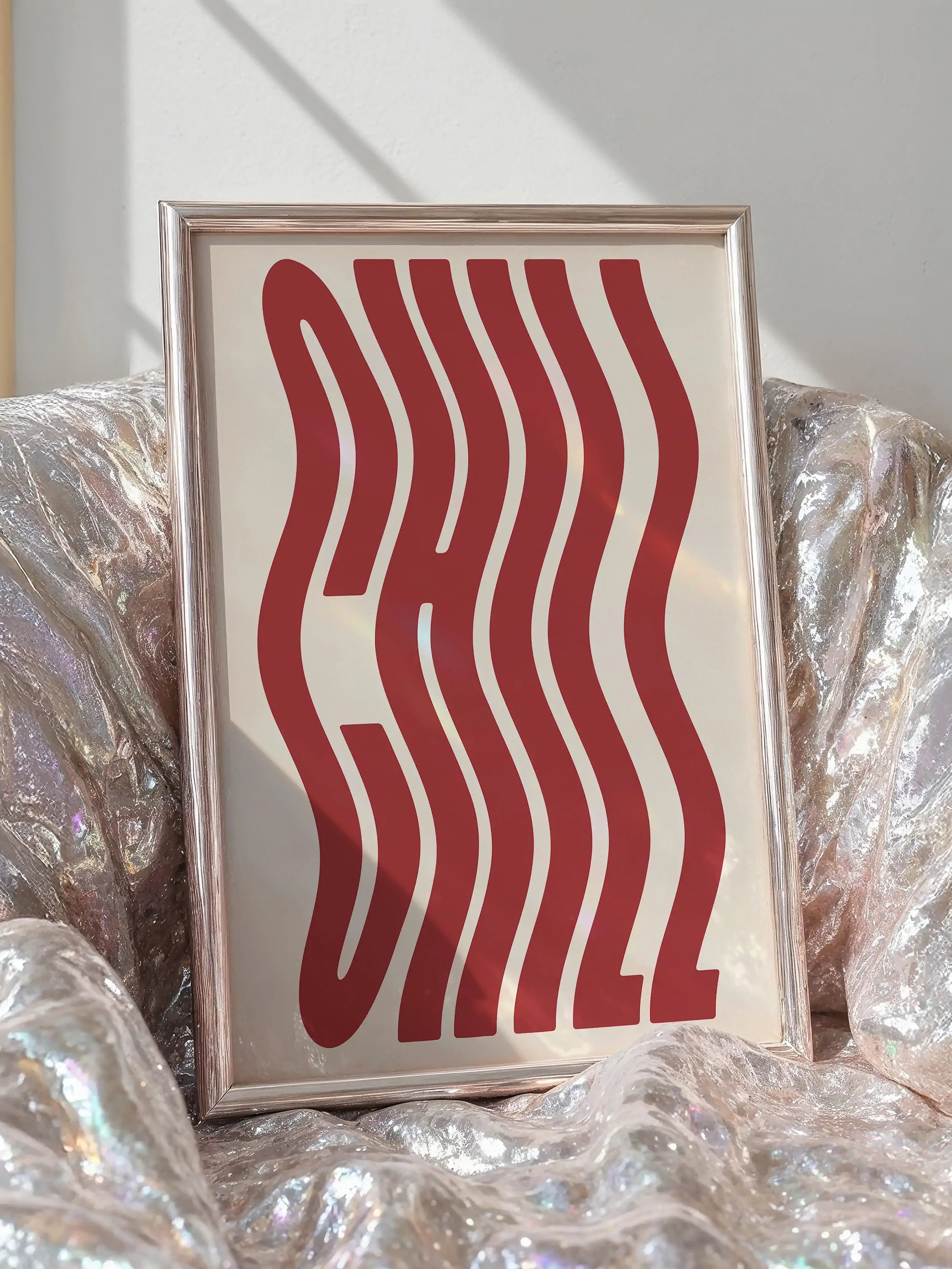 Chill Typography Print