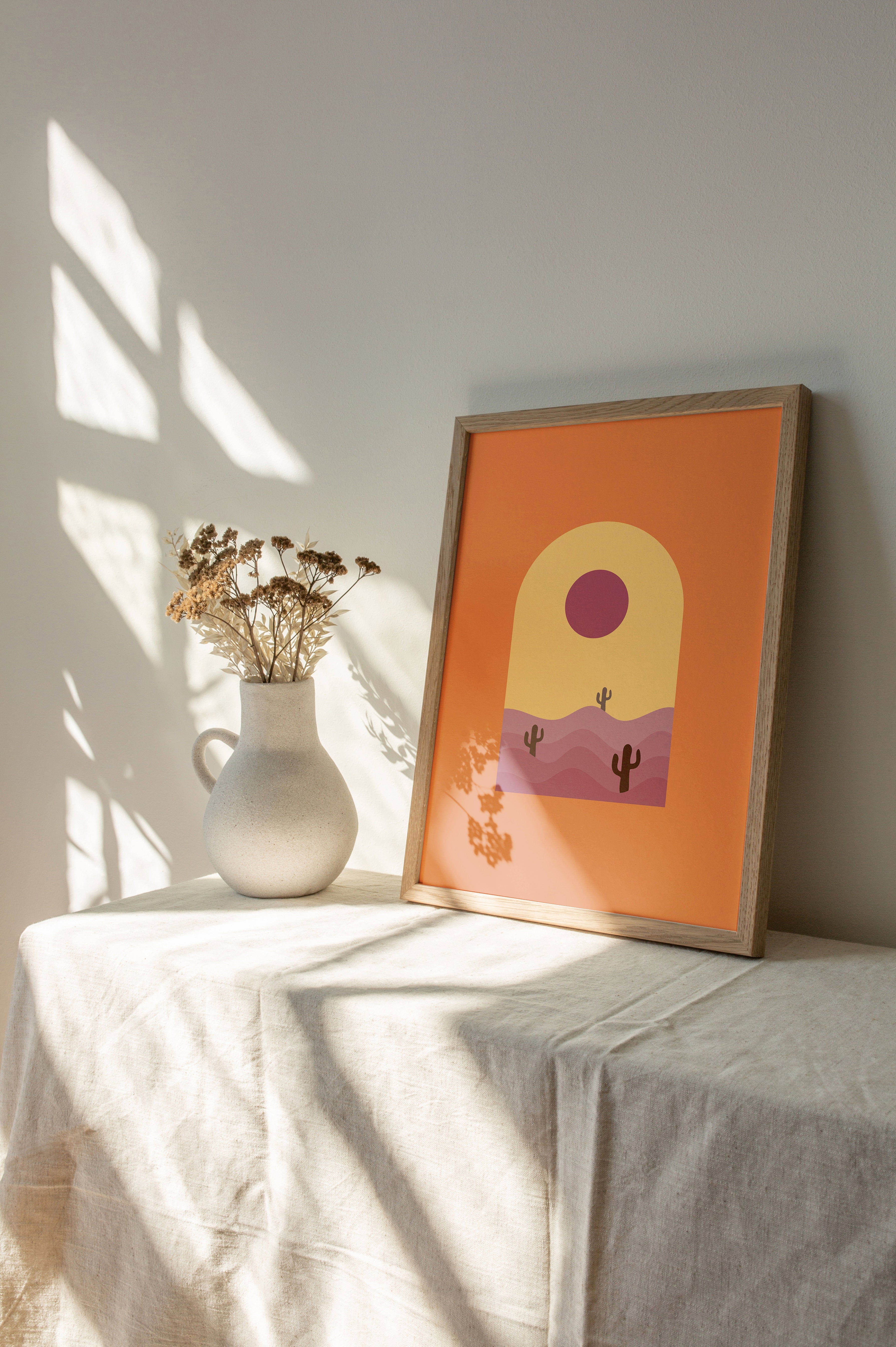 Minimalist Sunset The Poster Square