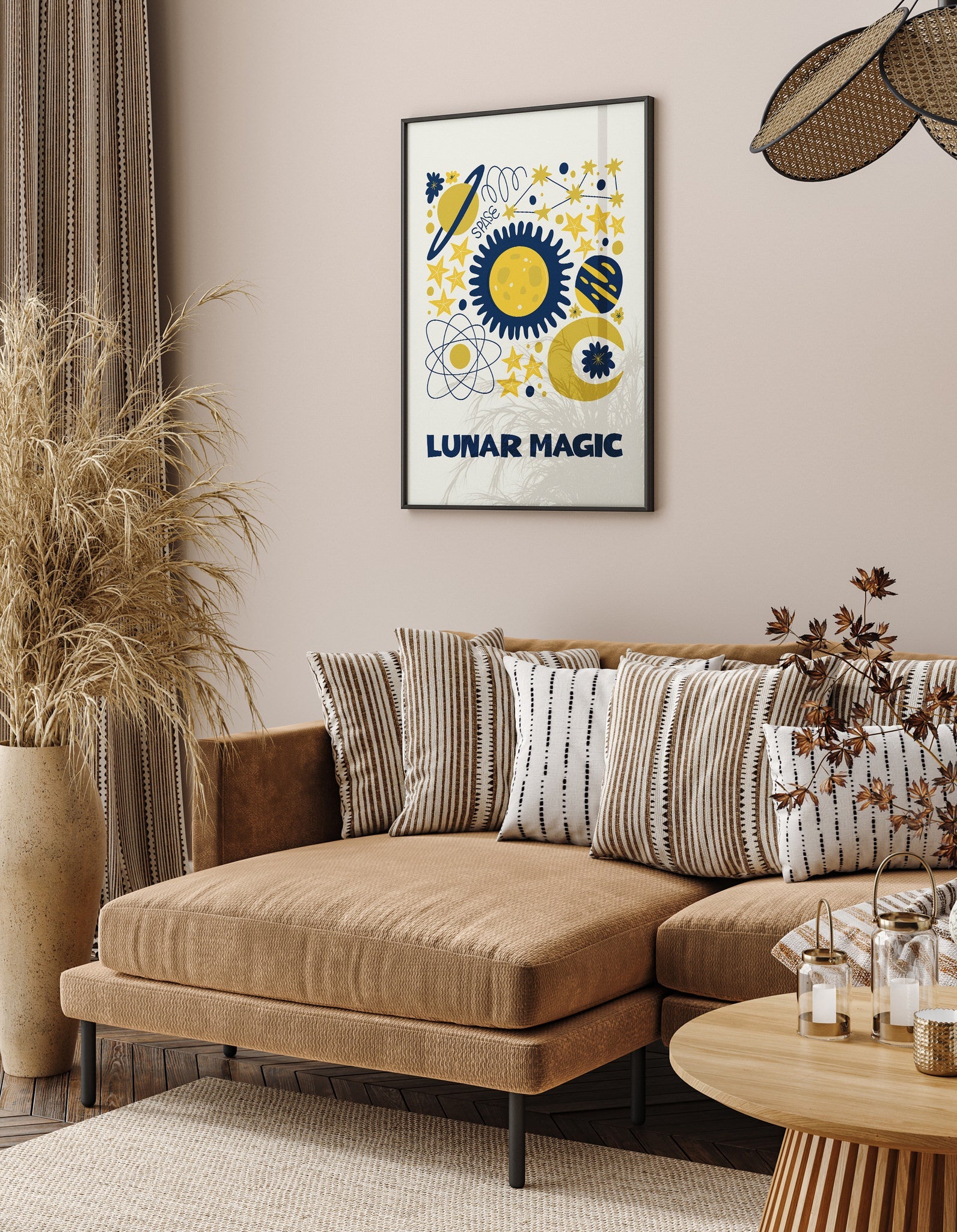 Space Illustration N7 The Poster Square