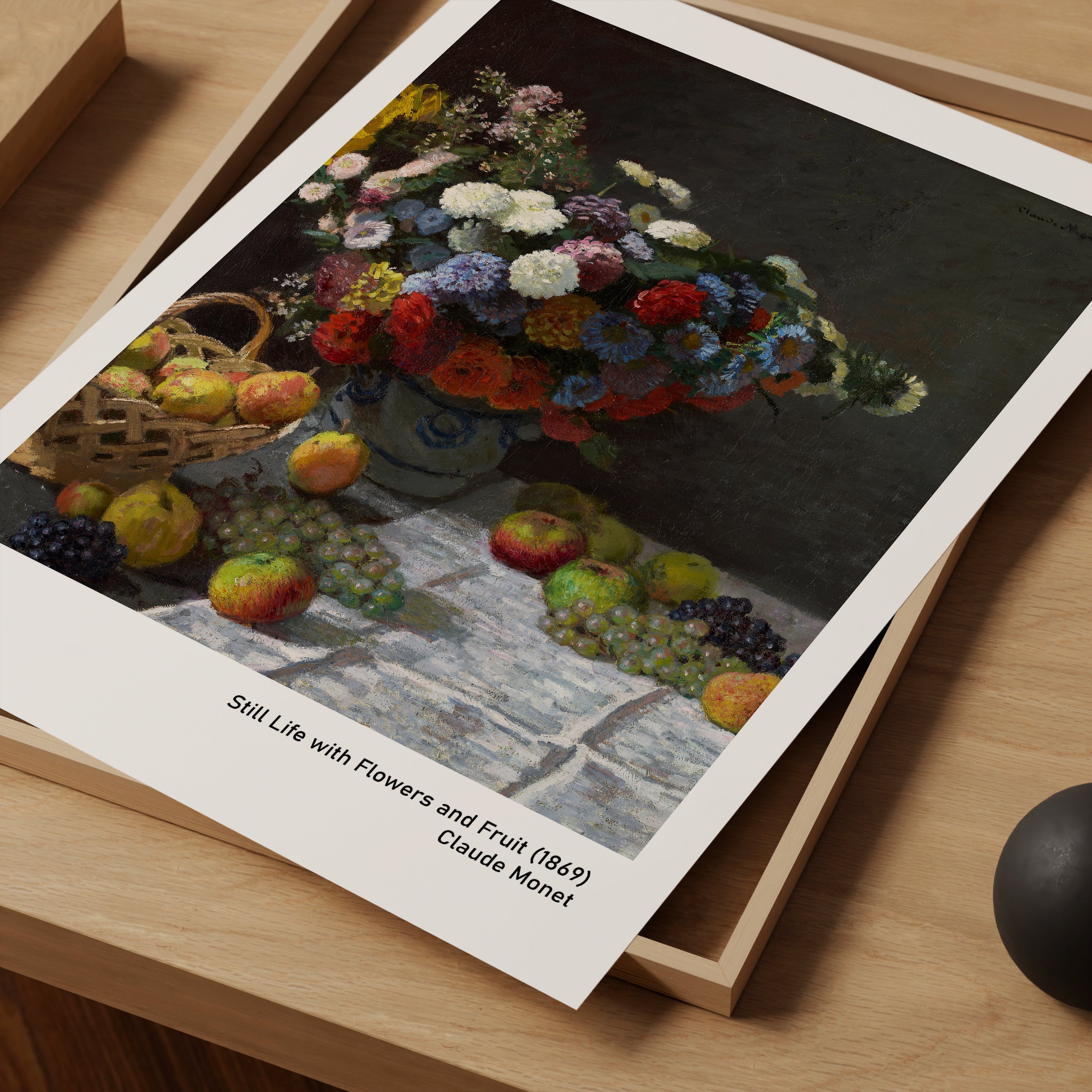 Still Life with Flowers and Fruit (1869) The Poster Square