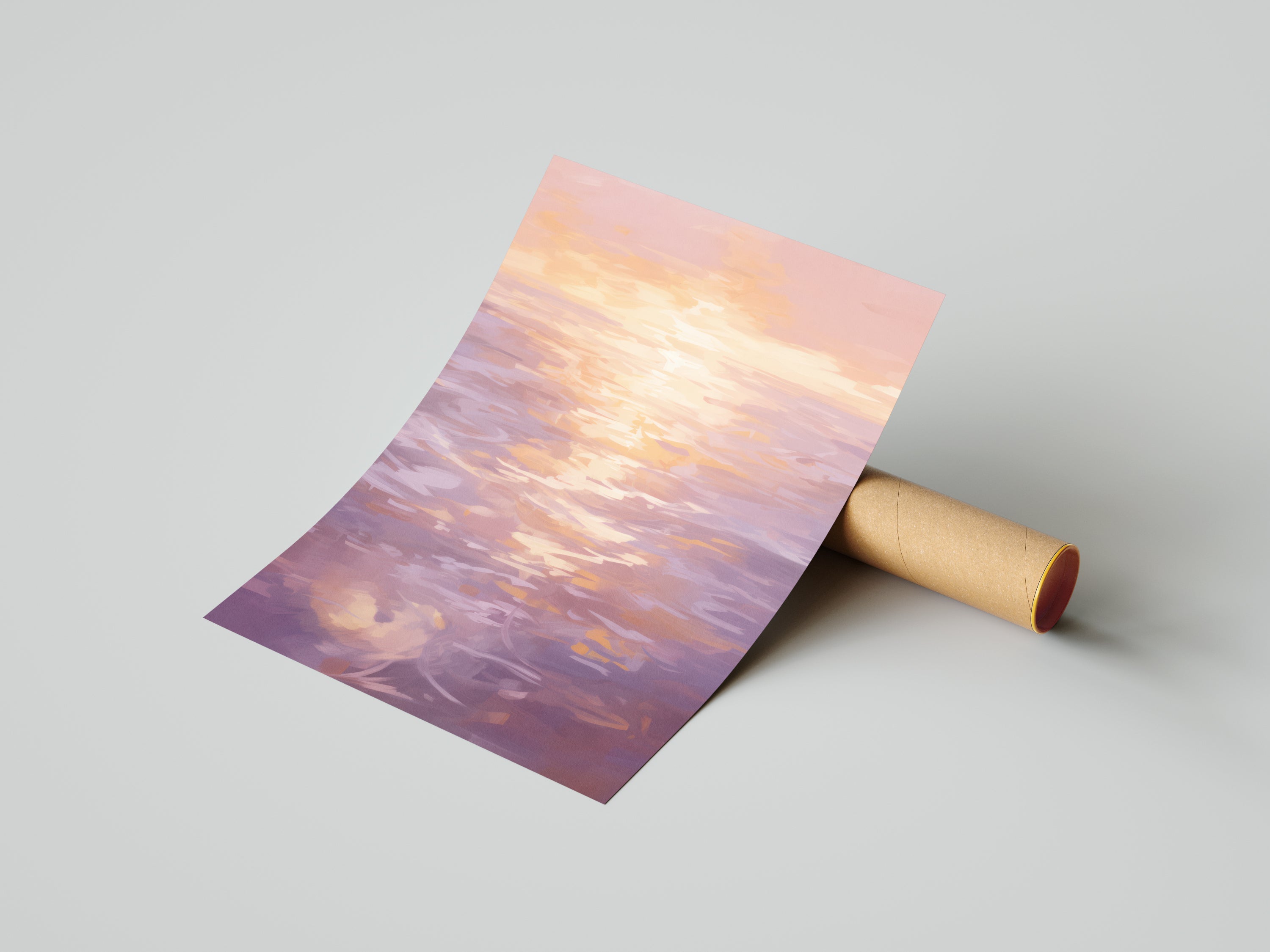 Sunset Over The Sea The Poster Square