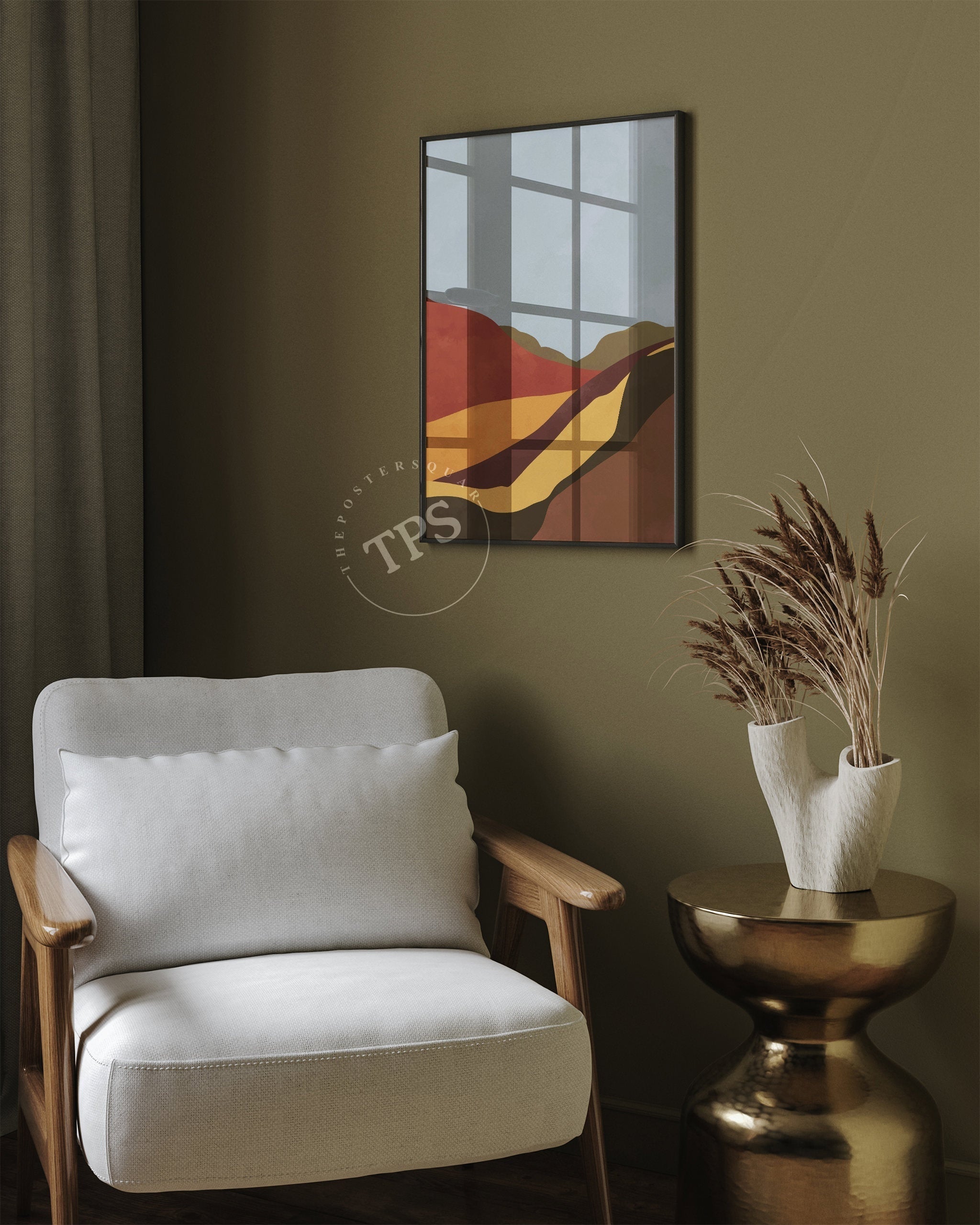 Abstract Landscape N13-psoter-wall_art-decor-The Poster Square