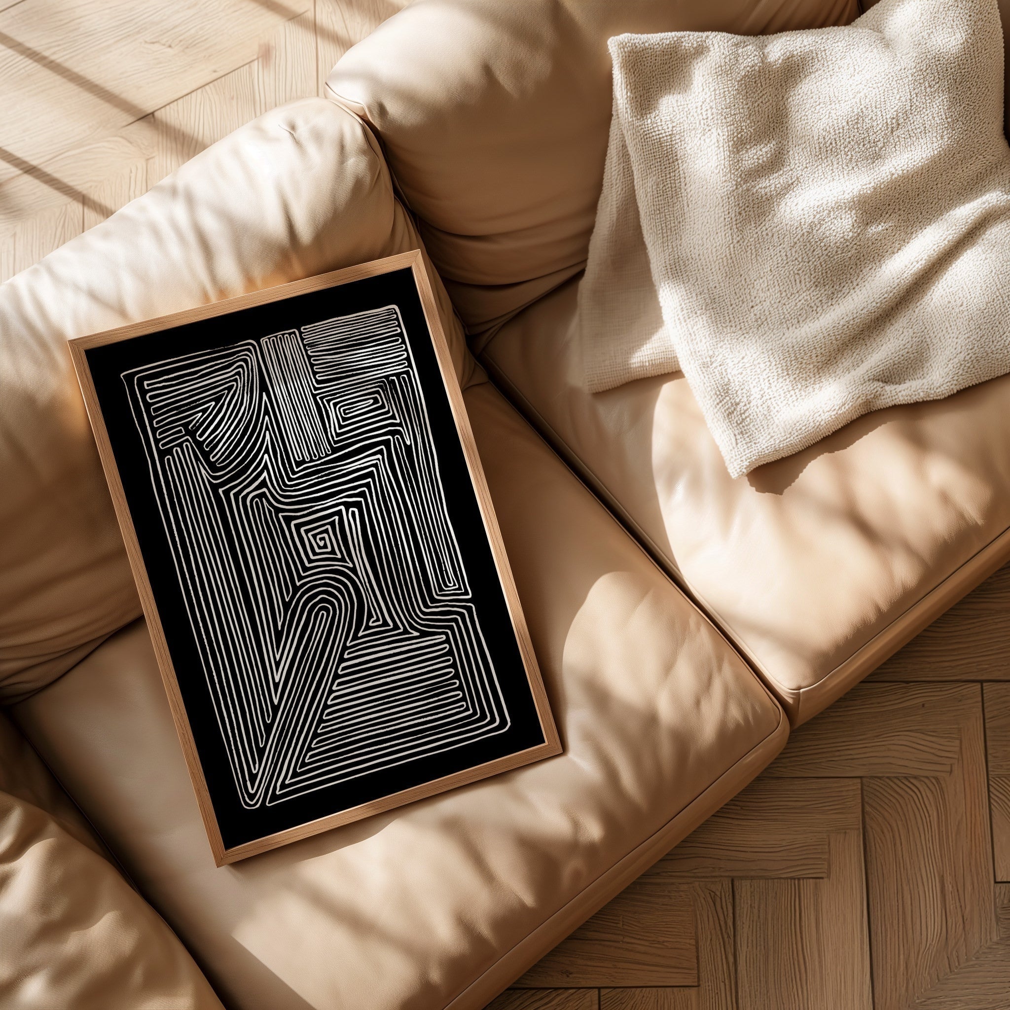Abstract Maze-psoter-wall_art-decor-The Poster Square