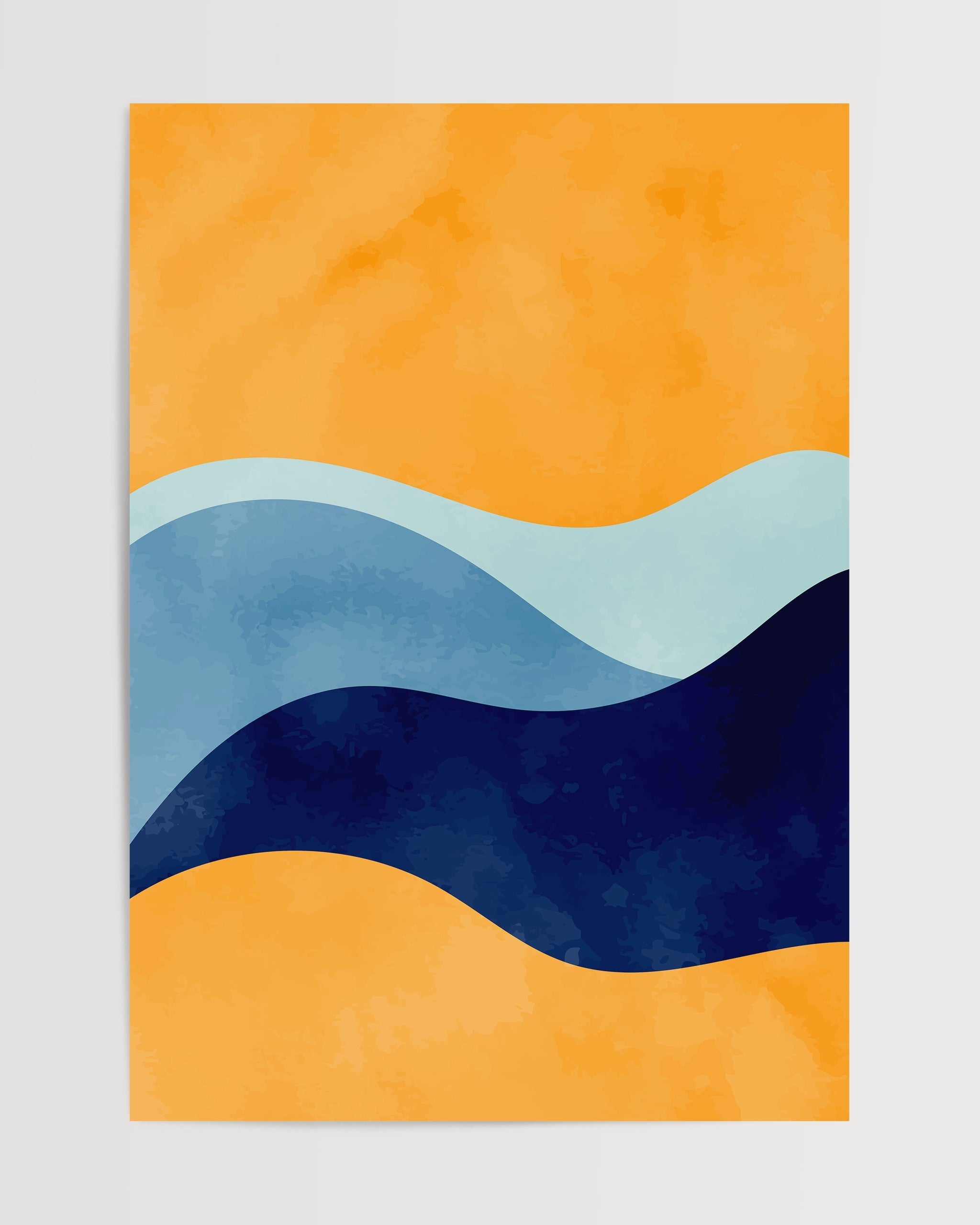 Abstract Sunset Waves No.2-psoter-wall_art-decor-The Poster Square