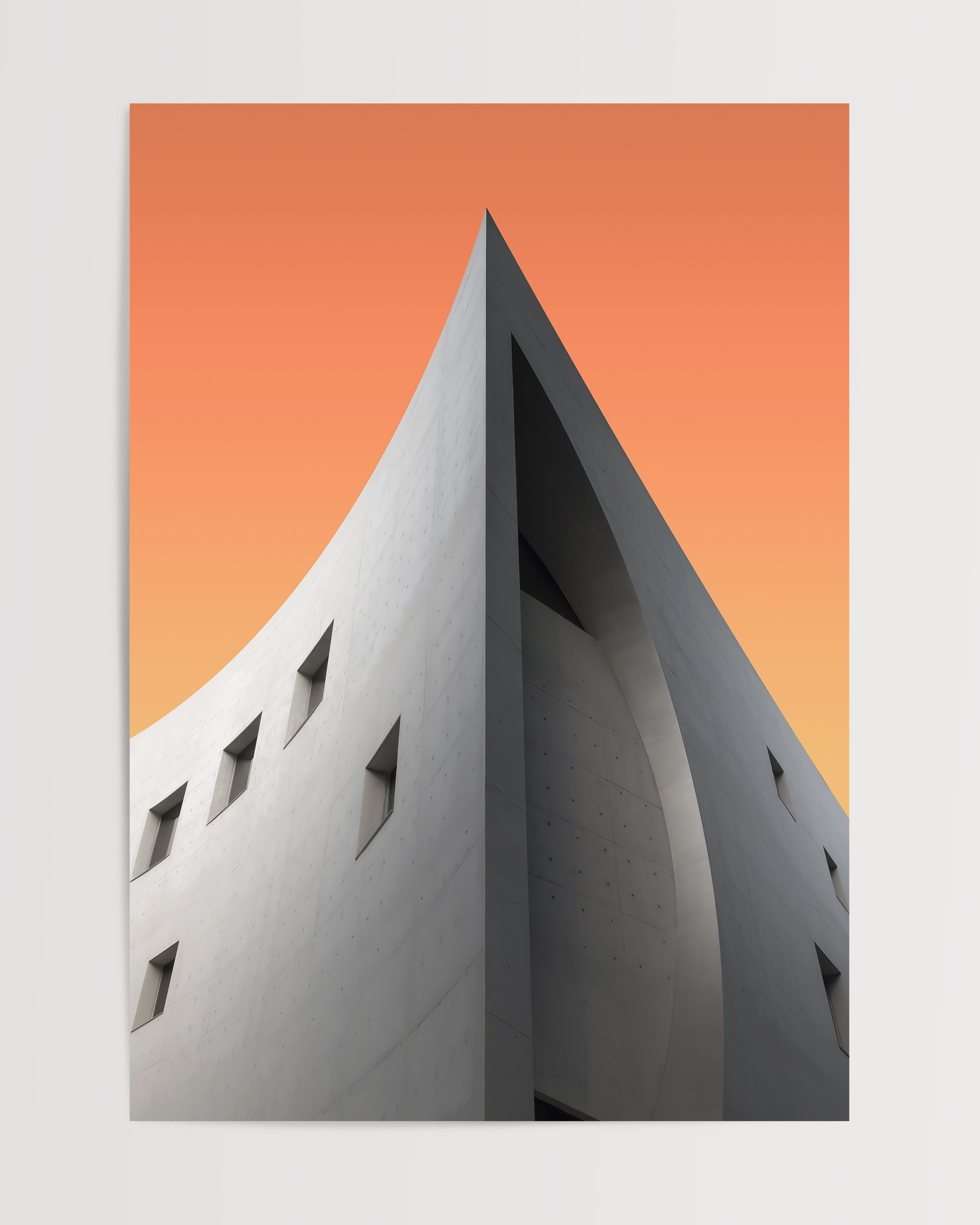 Architectural Marvel at Dusk-psoter-wall_art-decor-The Poster Square