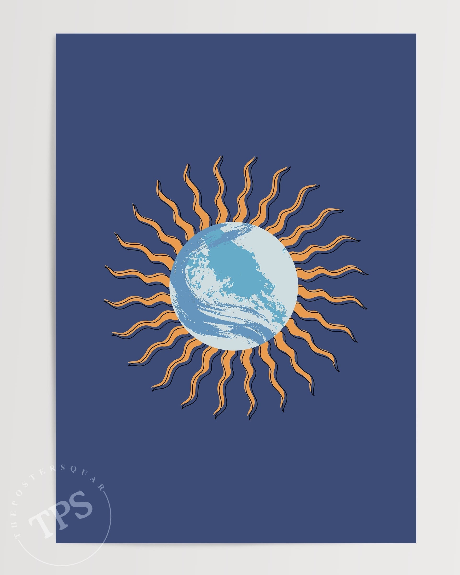 Blue Orb's Halo-psoter-wall_art-decor-The Poster Square